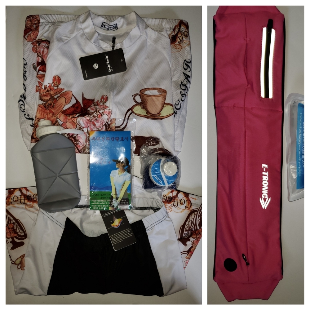 Cycling Suit Women Bike Short Sleeve Shirt Jersey JpoJpo 6pc Set Lot 2XL